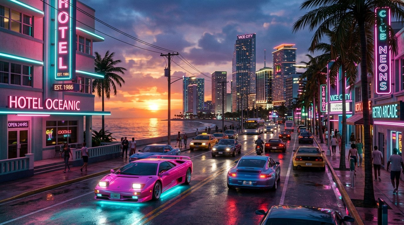 GTA VI Vice City Skyline